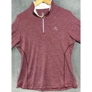 Rhoback Herringbone Jacquard Performance G-Zip Size Medium
